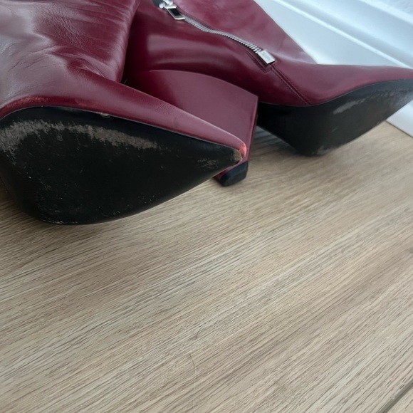YSL - Saint Laurent Red Boots - Picture 9 of 14